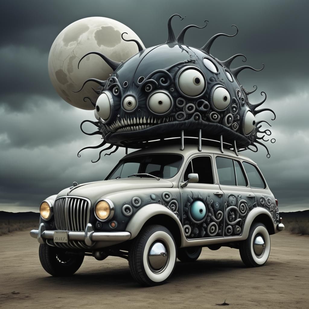 Surreal SUV Design in Burton Style