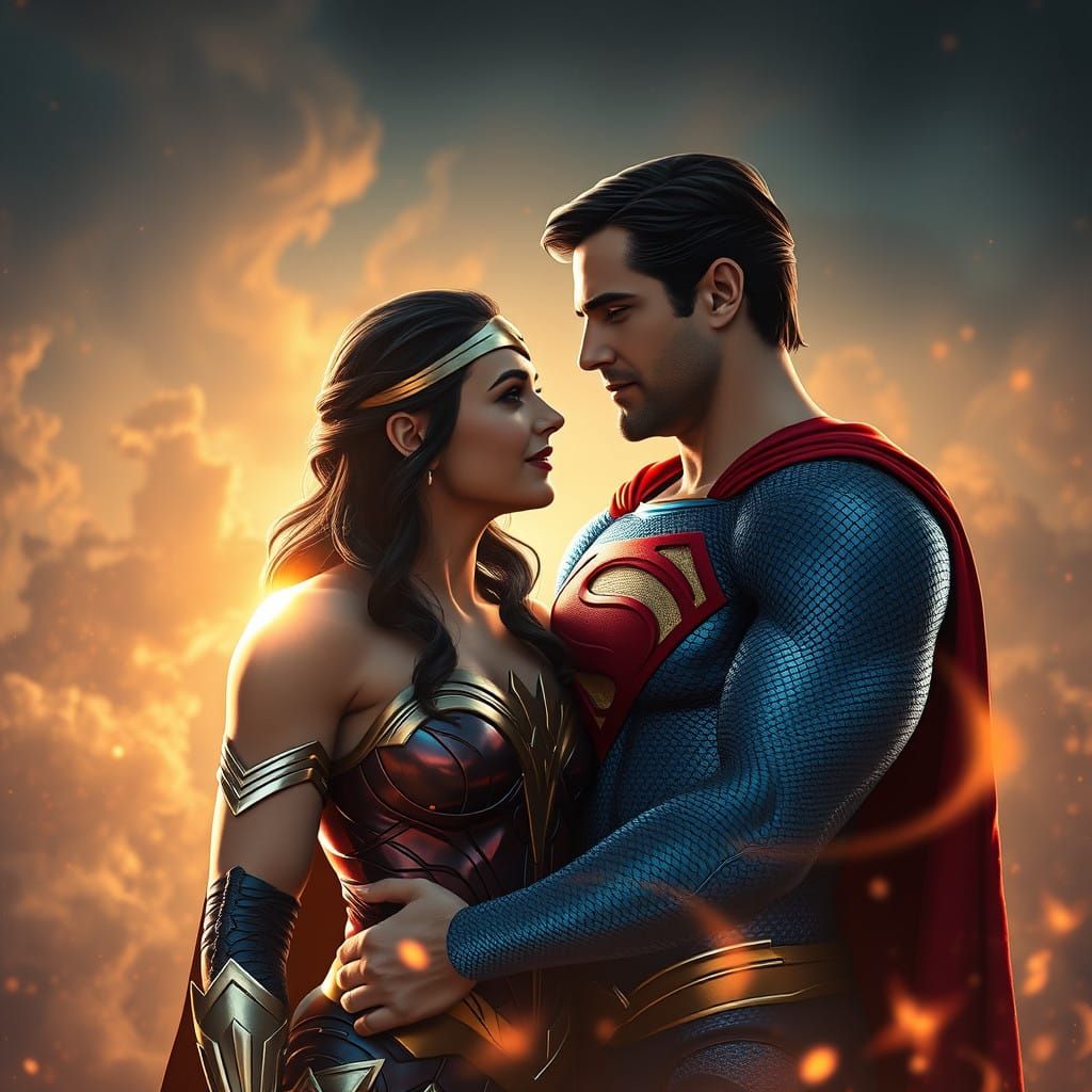 Wonder Woman and Superman Share a Romantic Moment in Dreamli...