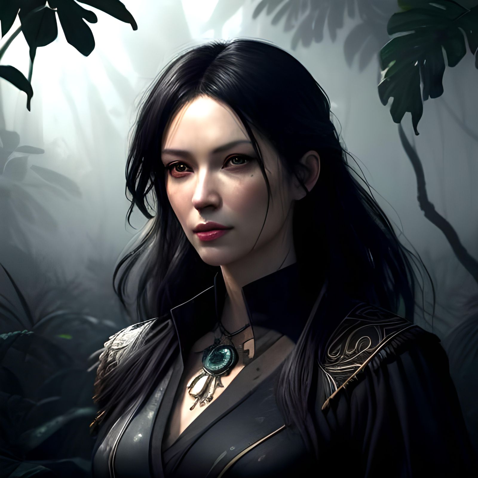 Hyperrealistic Jungle Explorer in Anime Style