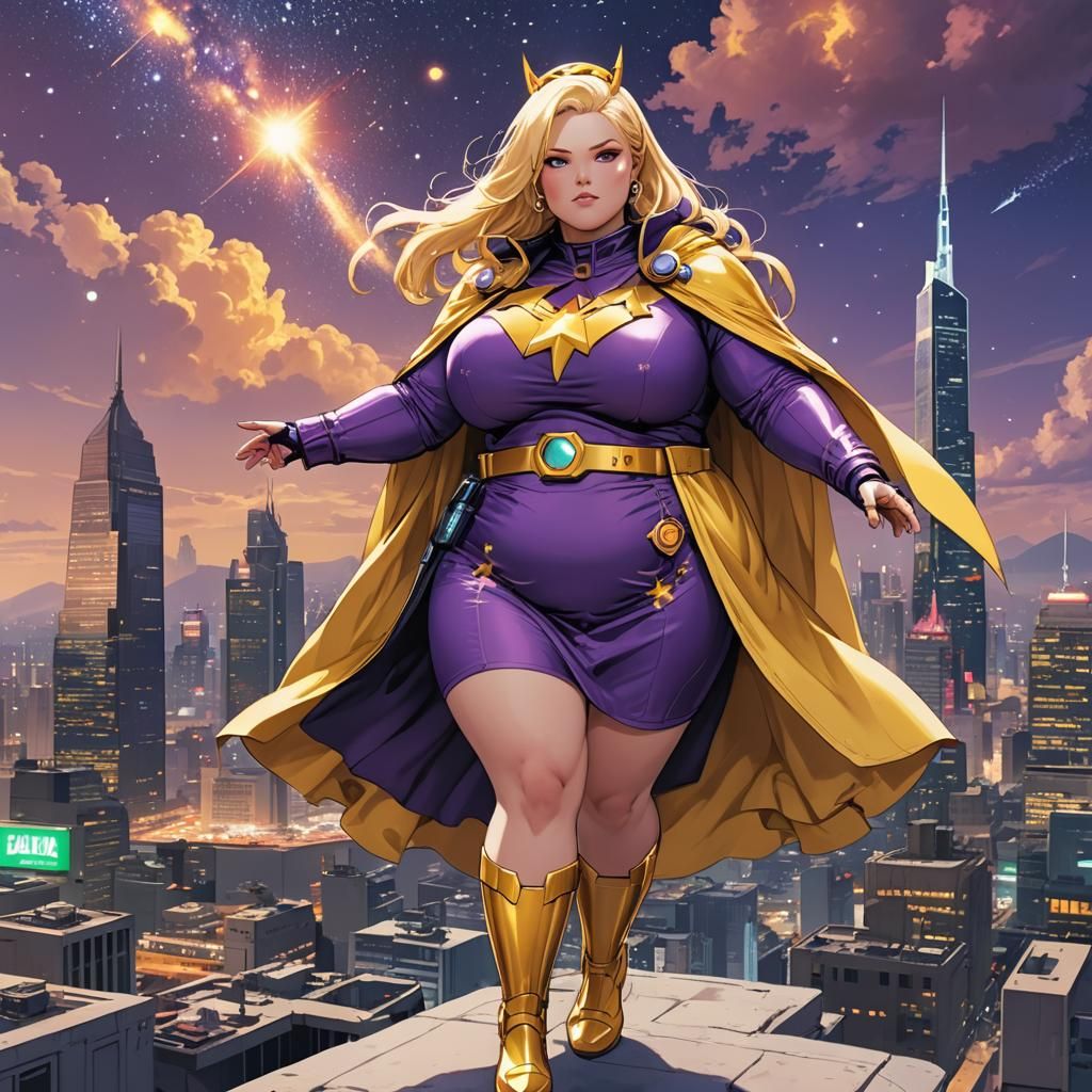 Cyborg Goddess on Mars: A Cyberpunk Comic Art