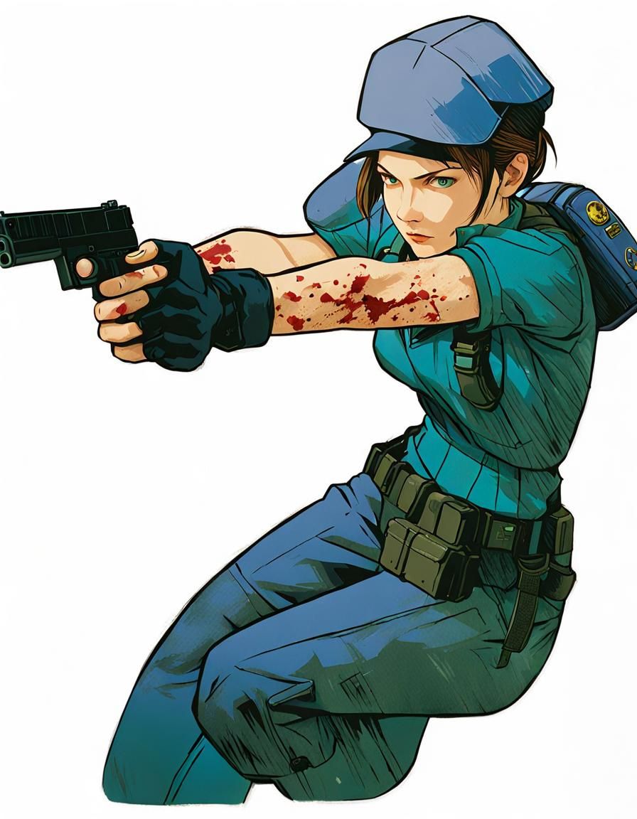 Jill Valentine Concept Art Illustration
