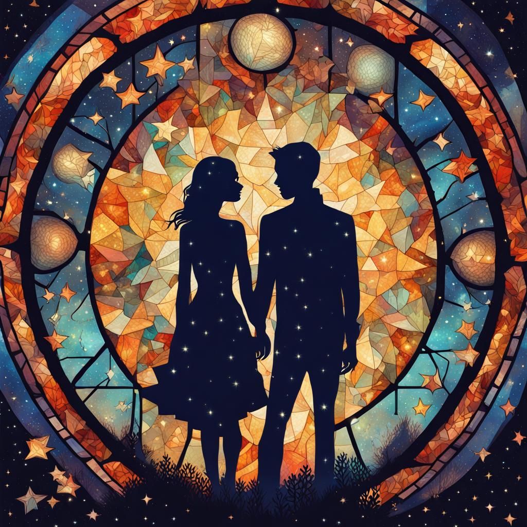 Zombie Love in a Starry Stained Glass Night
