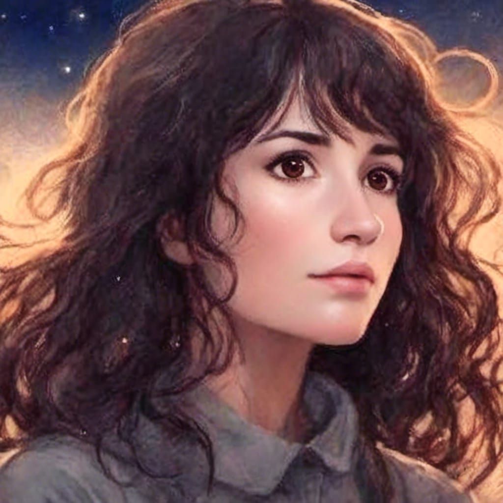 This is me gazing up at the stars, by moonlight, Anime Key Visual, Japanese Manga mood