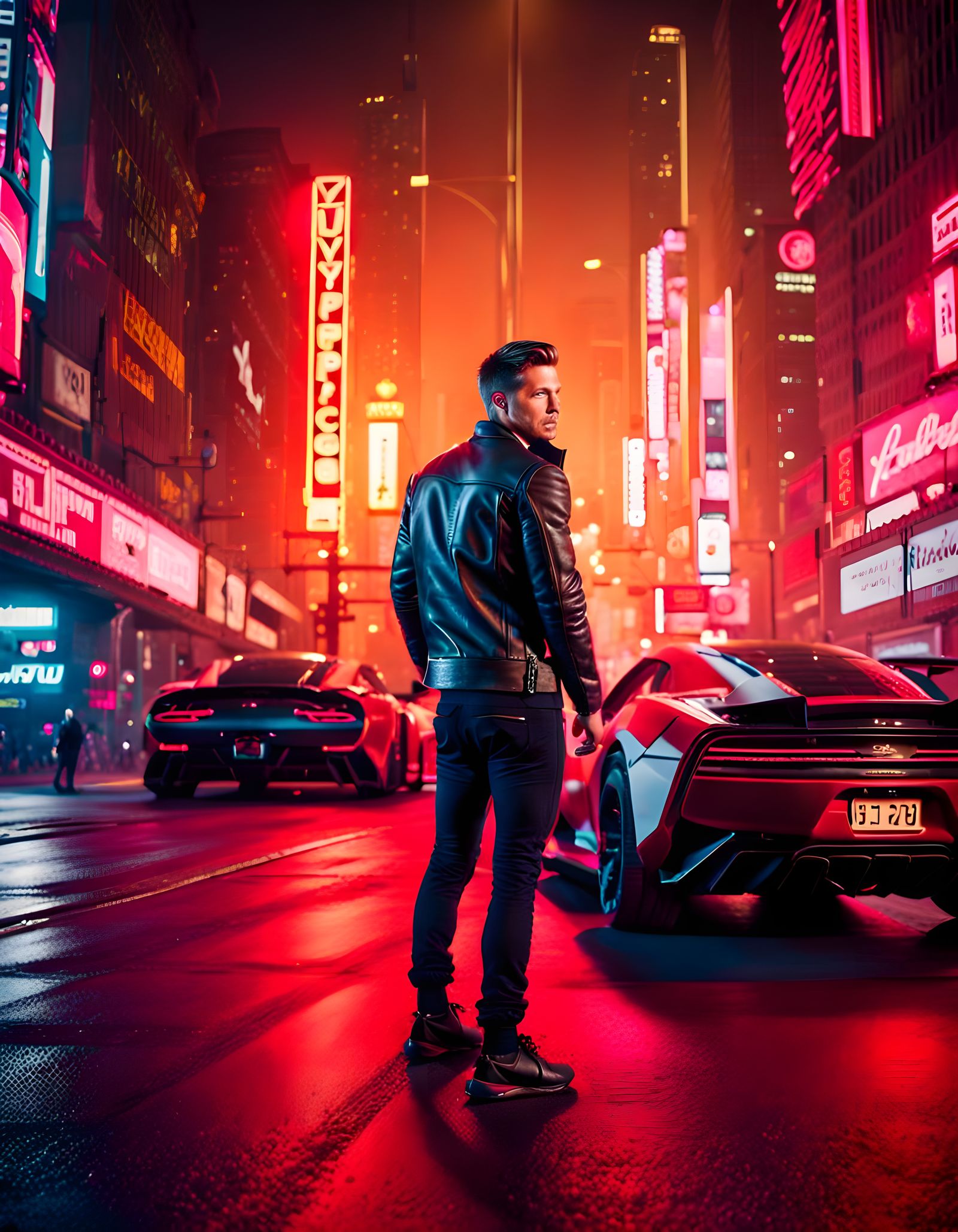 Brad Pitt as Cyberpunk Hero V in Night City