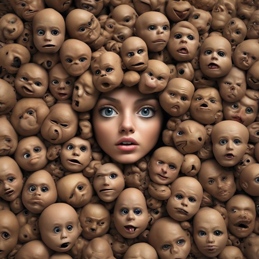 Surreal Retouched Portrait Photograph