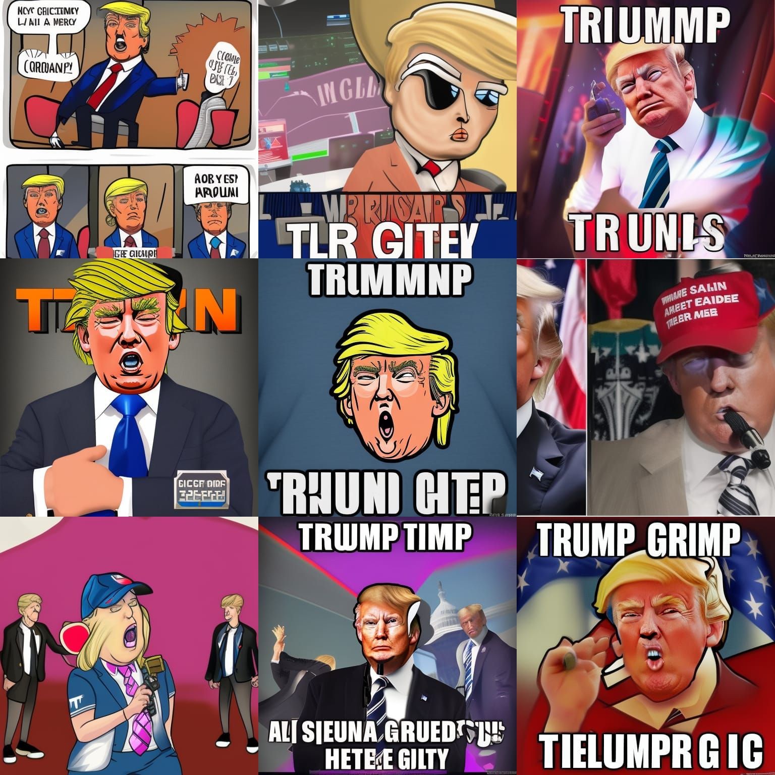 Trump as Gamer Girl: An AI Rendition