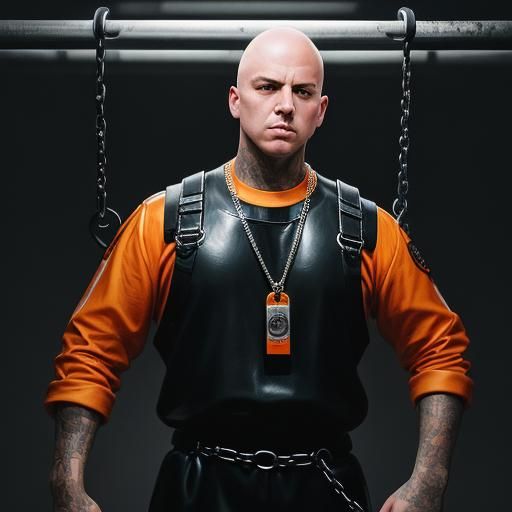 Prisoner in Chains: Hyperrealistic Digital Art