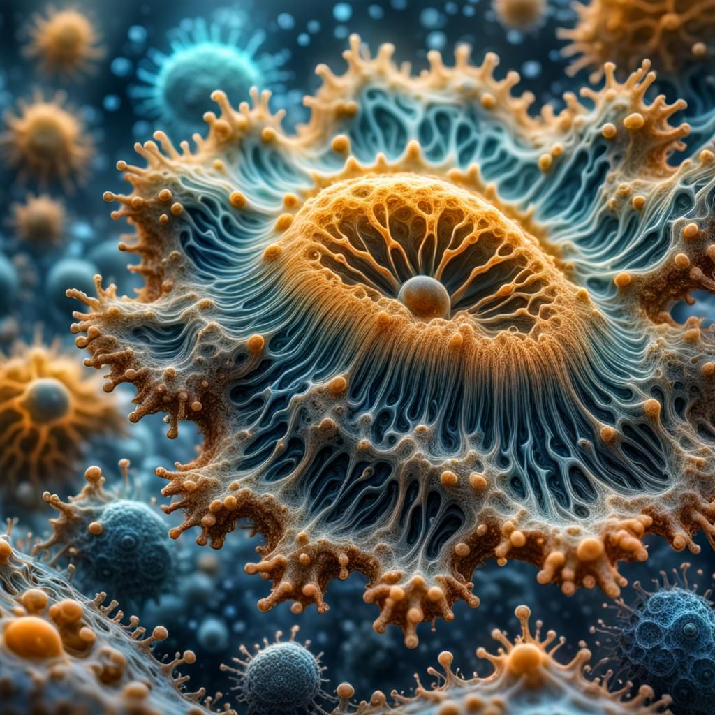 Fantasy Amoeba Hybrid in Micro Photography