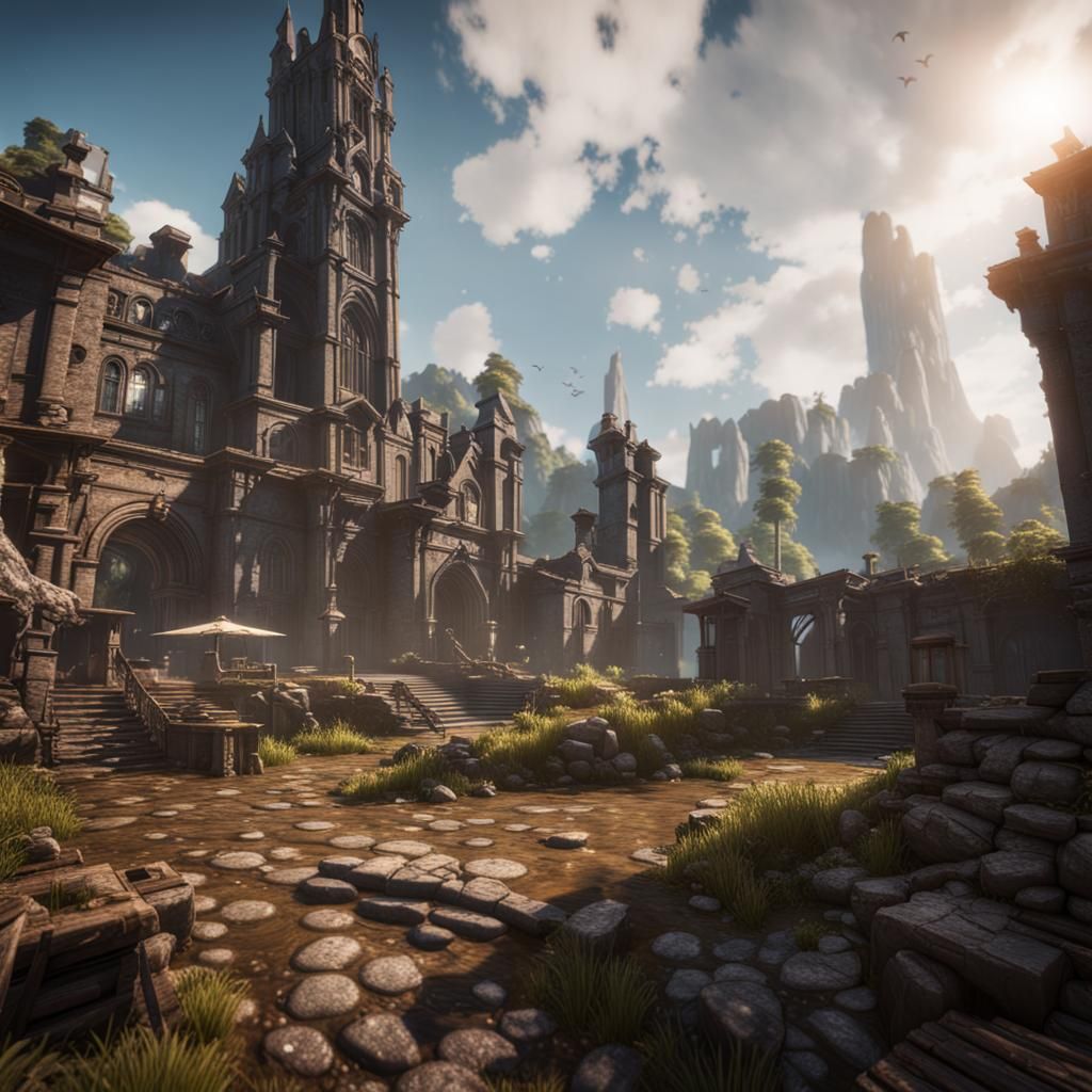 Epic 3D Videogame Graphics in 8K Resolution