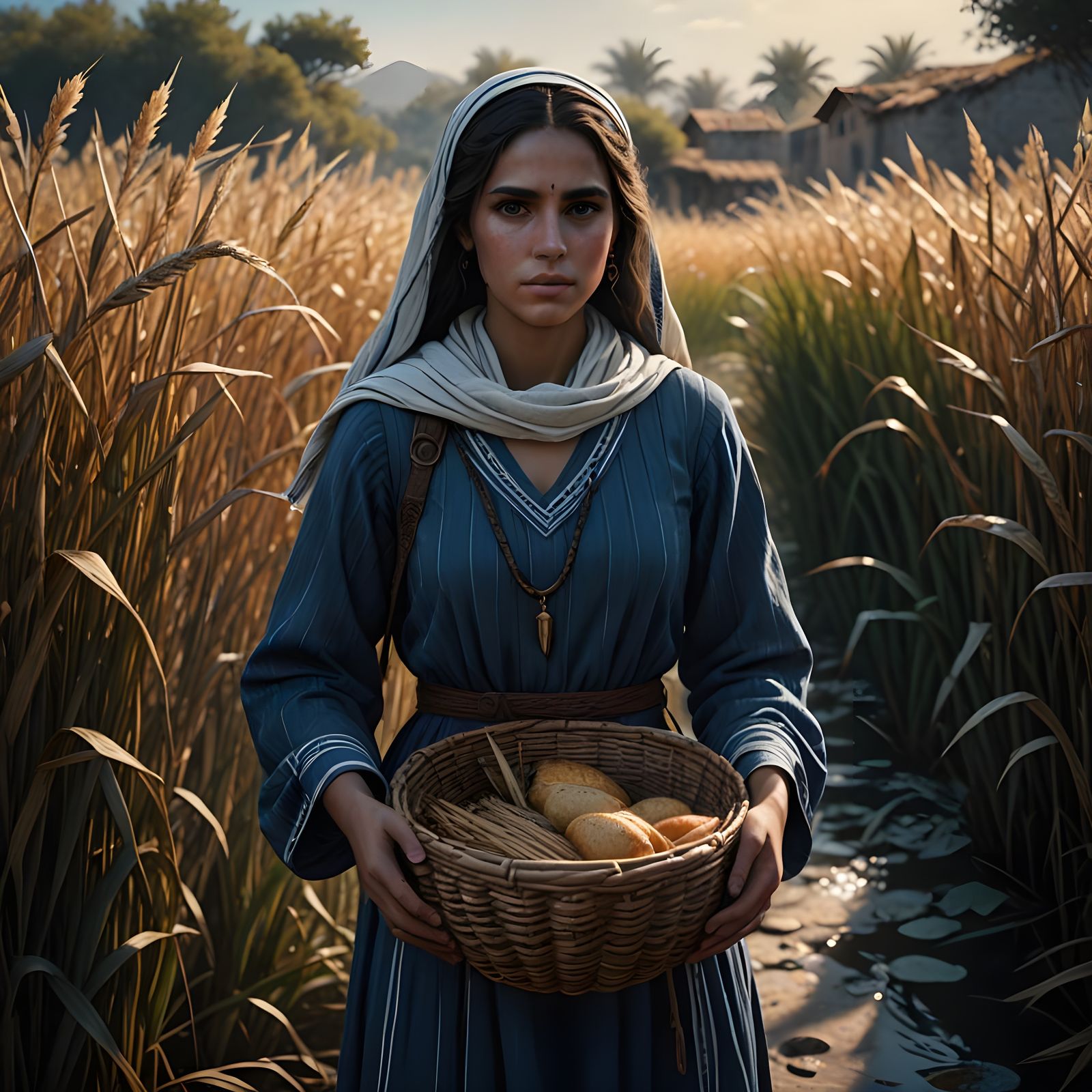 Ancient Hebrew Matriarch in Egyptian Landscapes