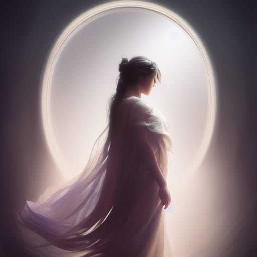 Ghostly Figure Pulls Girl Into Mirror