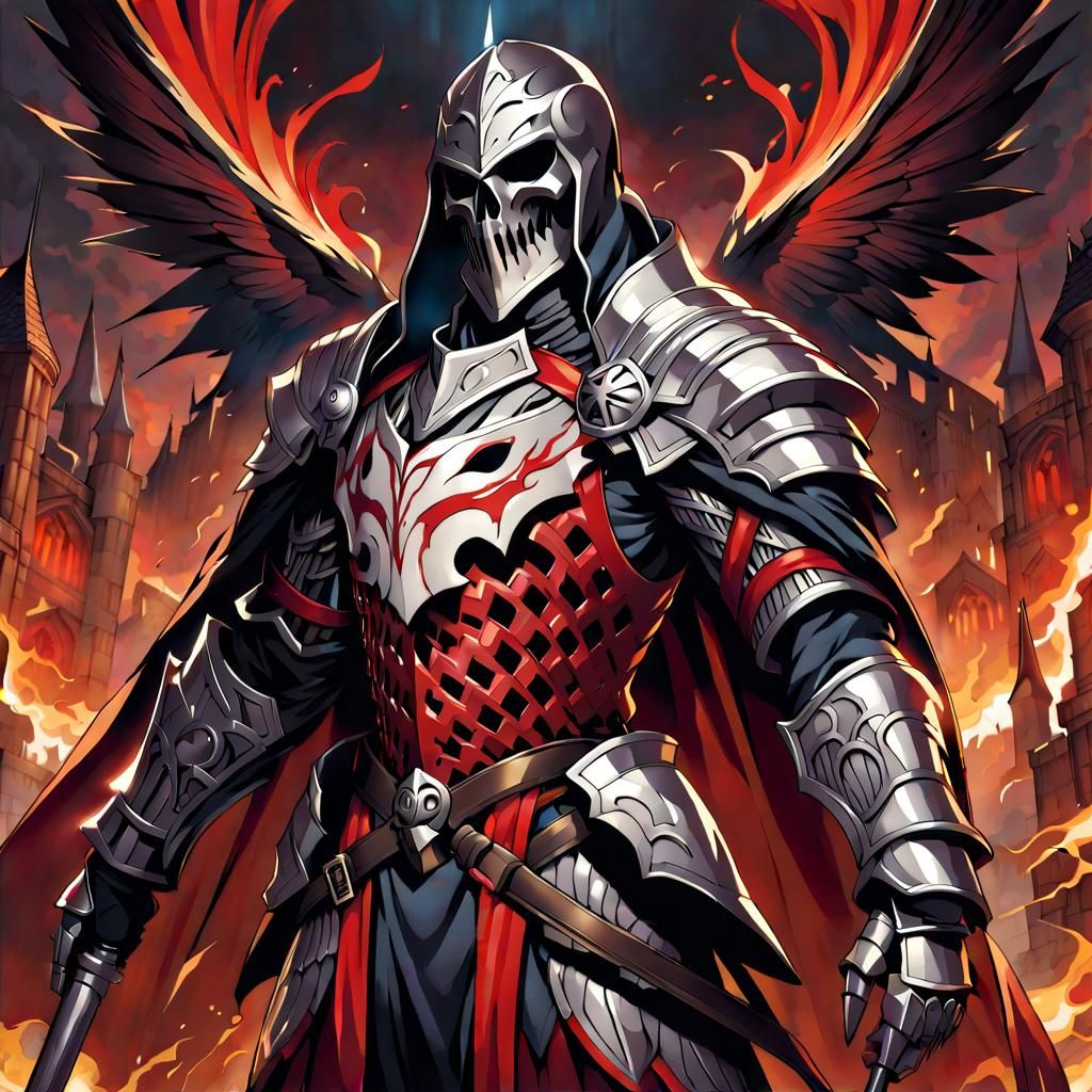 Dark Knight in Berserk Style Armor