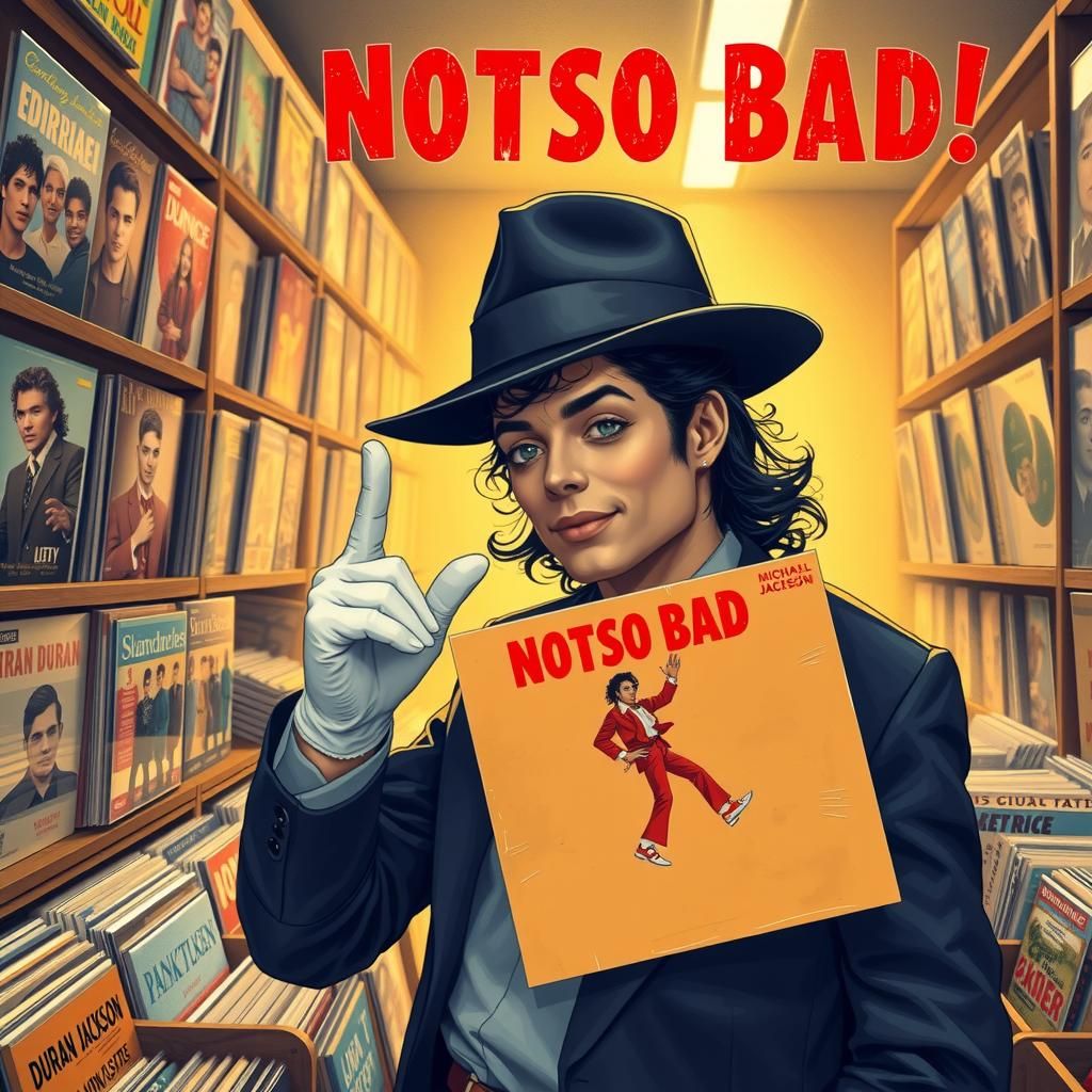 Michael Jackson in a 90s Record Store