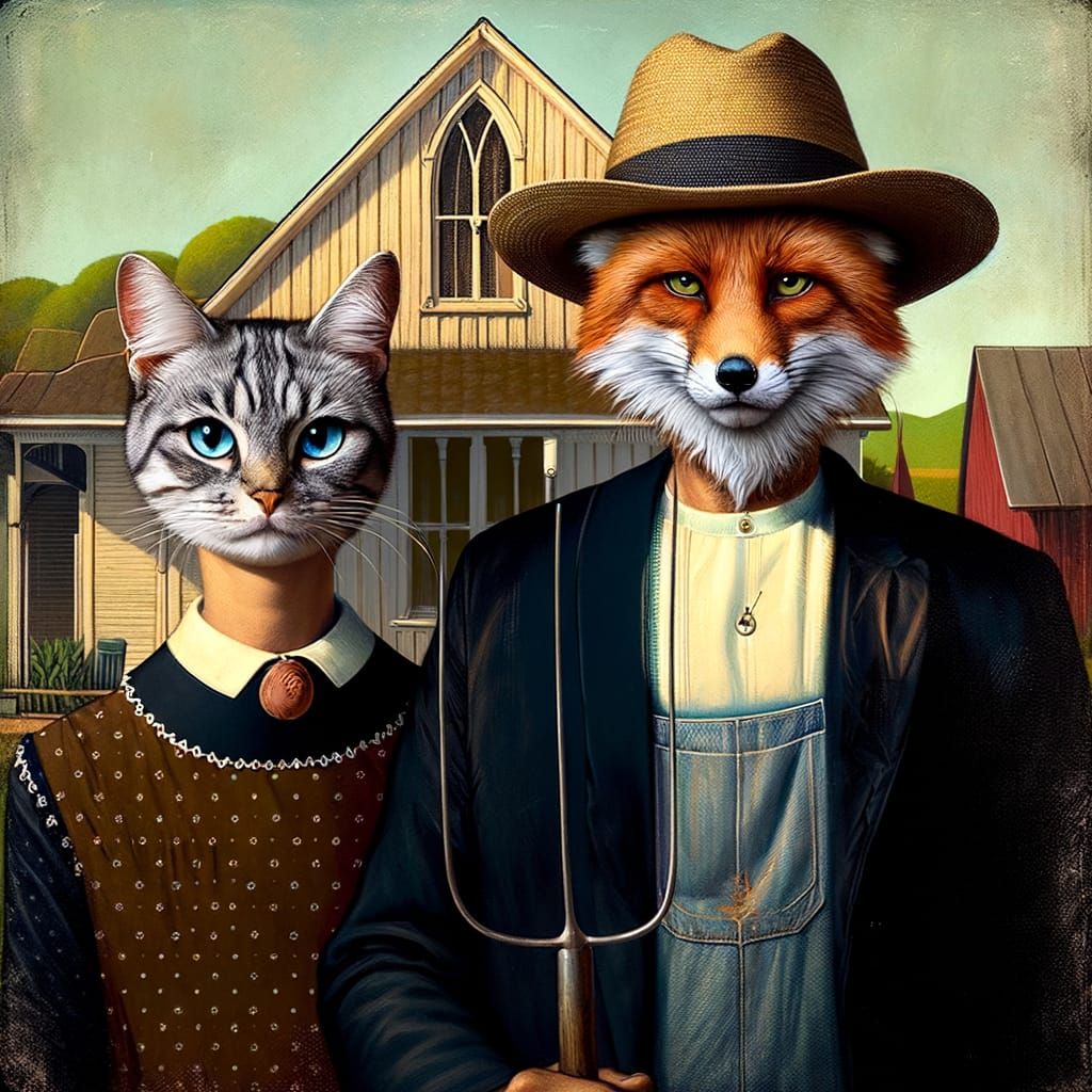"American Gothic Animals"