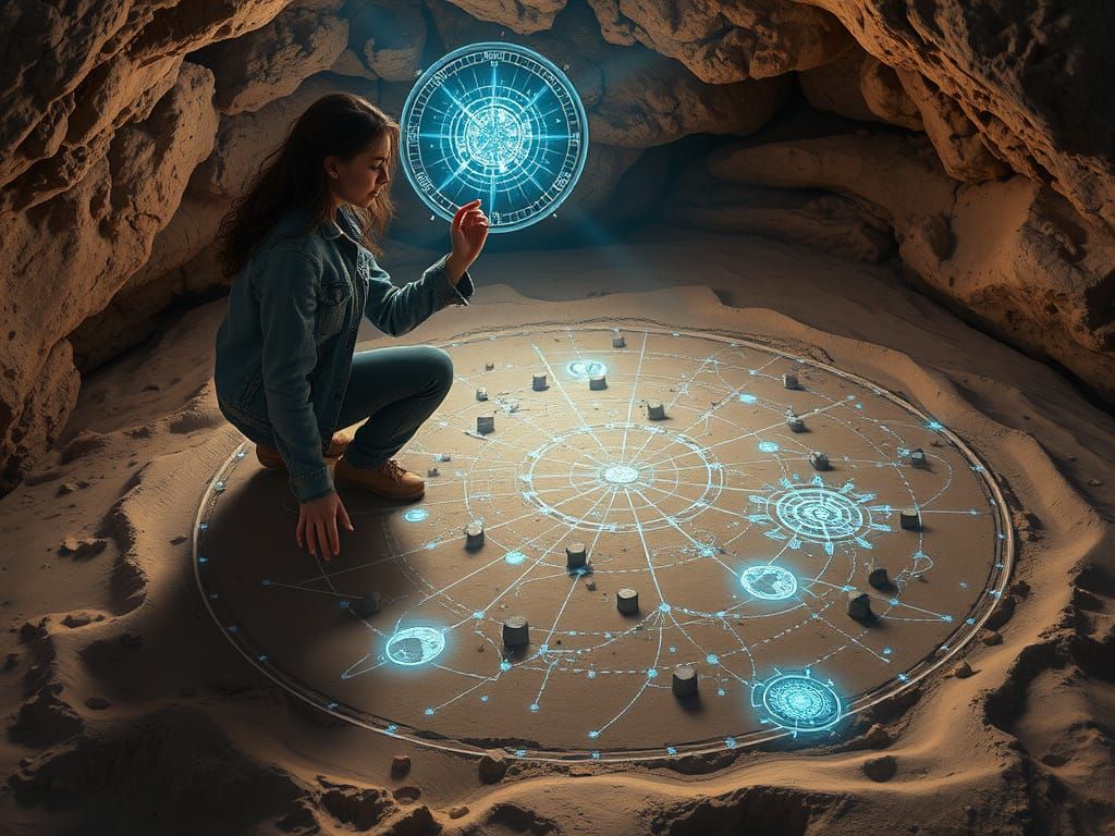 Lyra Corrects Dimensional Map with Holographic Symbols