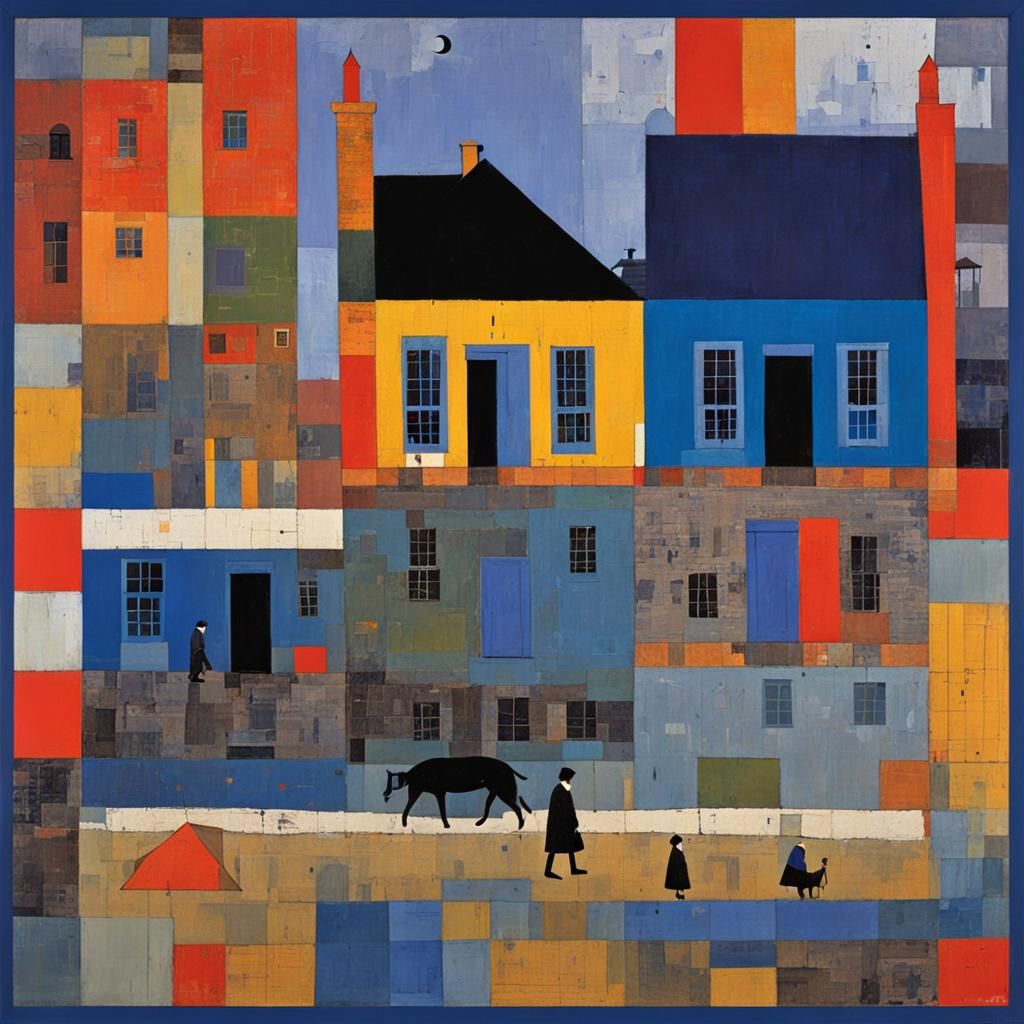 Abstract Composition in the Style of Klee