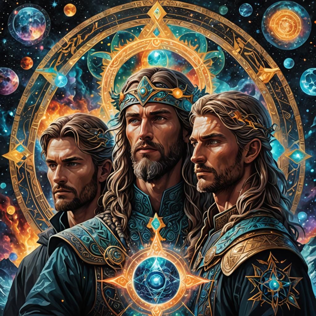 The Álfar: Cosmic Norse Mythology Illustration