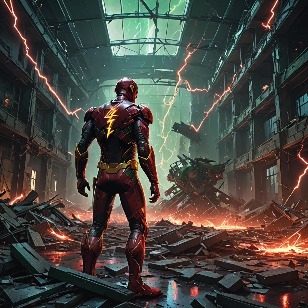 Corrupted Flash in Star Labs: Dark Fantasy Art