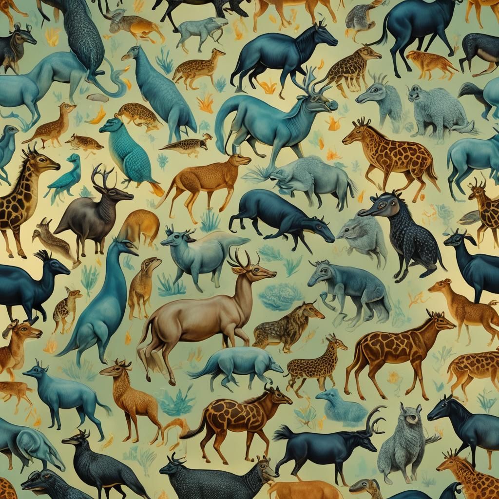 Surreal Bioluminescent Animals Morphing in Dreamlike Progres...