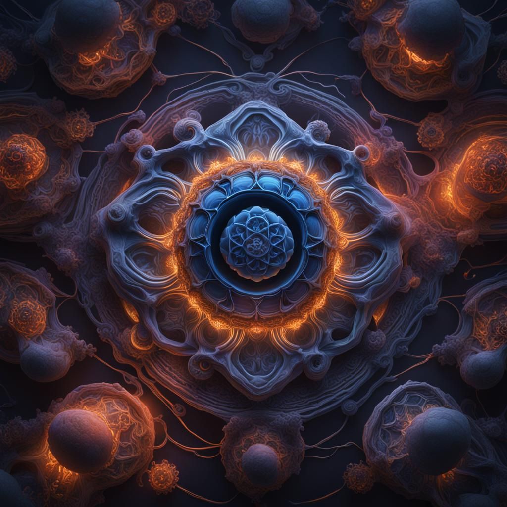 Cymatics at 432Hz: Detailed Matte Painting