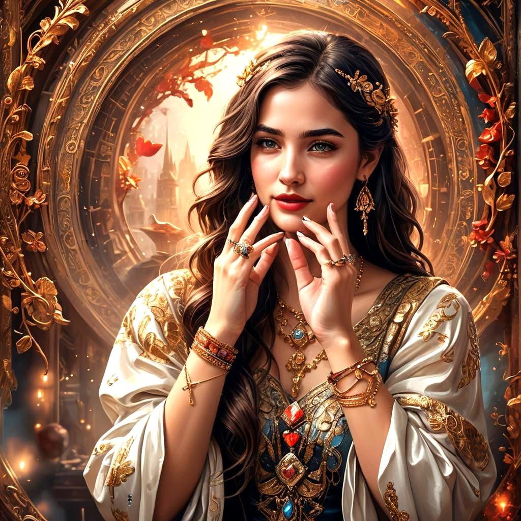 Expressive Deaf Girl Conveys Love in Detailed Painting