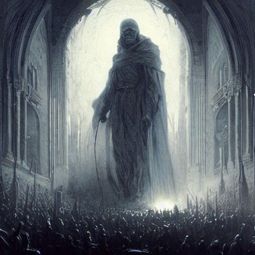 Dark Fantasy Horror Scene of Oblivion