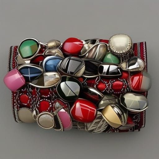 Vibrant Textures: Leather, Stone, and Metallic Elements