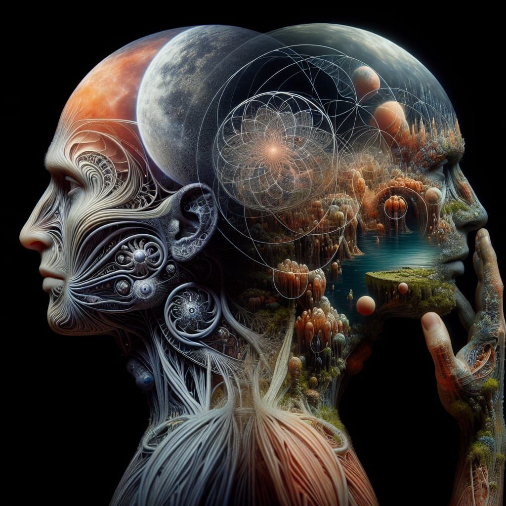 Surreal Figures Reveal Martian and Aquatic Mindscapes