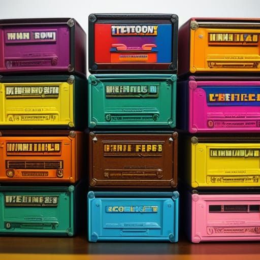 Vintage Action Figure Boxes in Retro Toy Photography