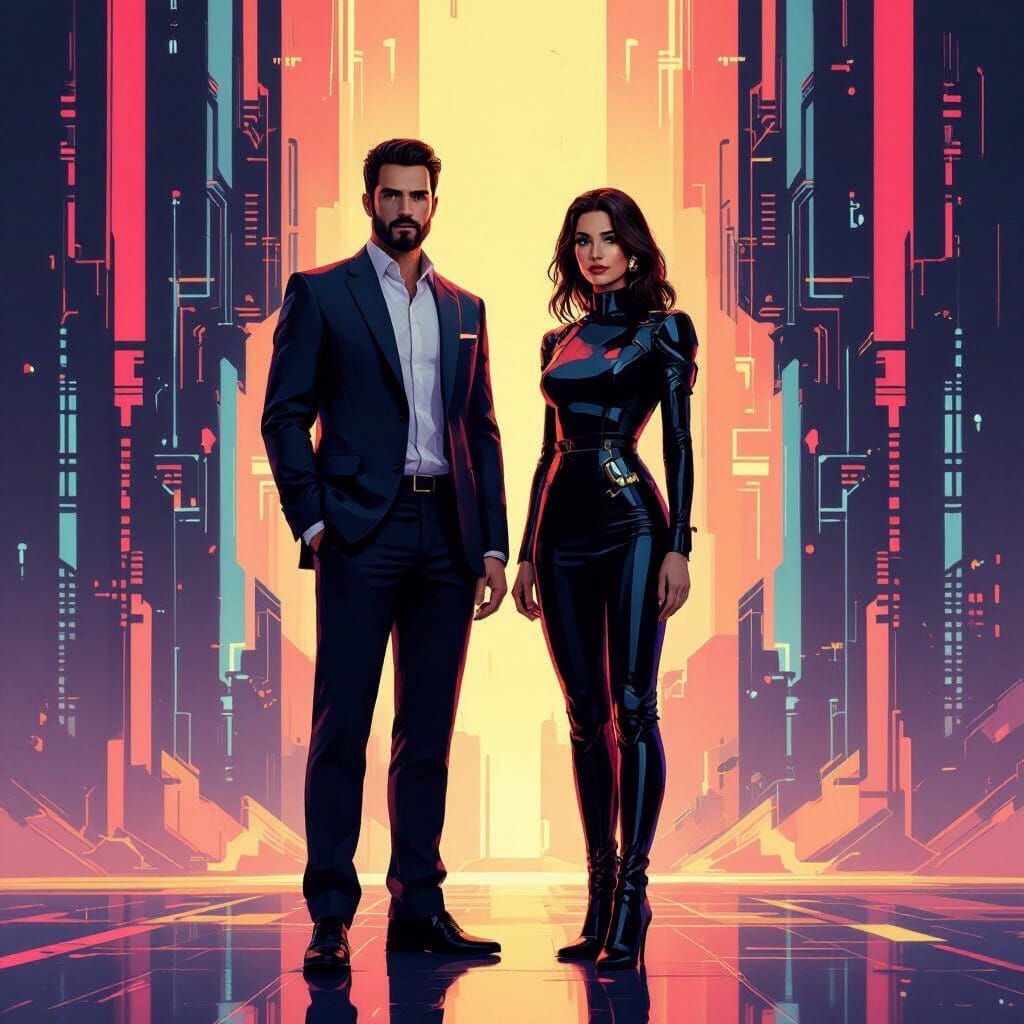Futuristic NFT Art: Couple Embodies Tomorrow's Industry Stra...