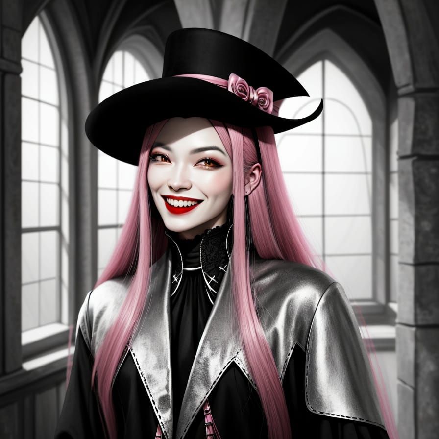 Ethereal Vampire Maiden in Vintage Glamour