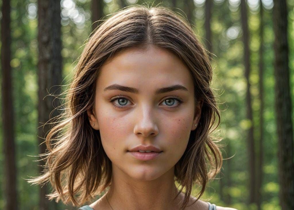 Close-Up Portrait of Girl with Diamond Bracelet