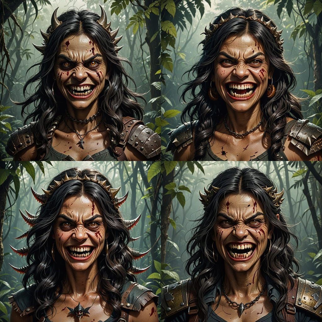 Woman With Sharp Piranha Teeth