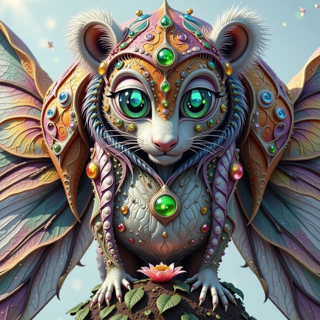 Whimsical Cheetah-Snail Hybrid in Vibrant Savanna Landscape