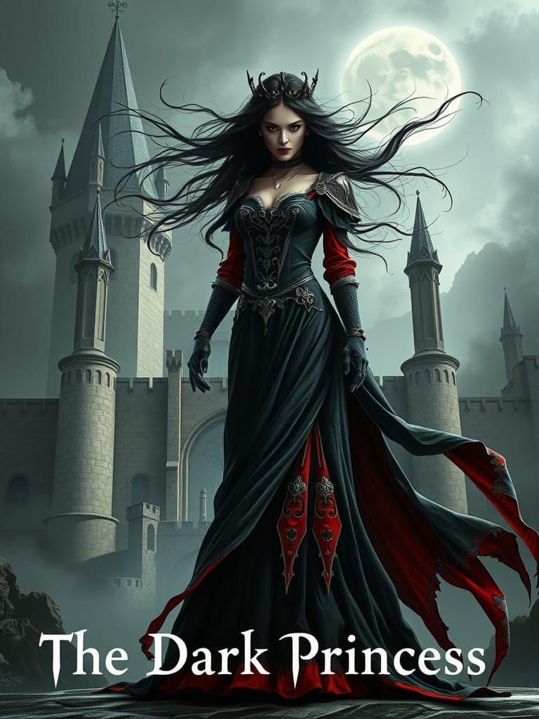 Evil Princess Movie Poster in Gothic Style