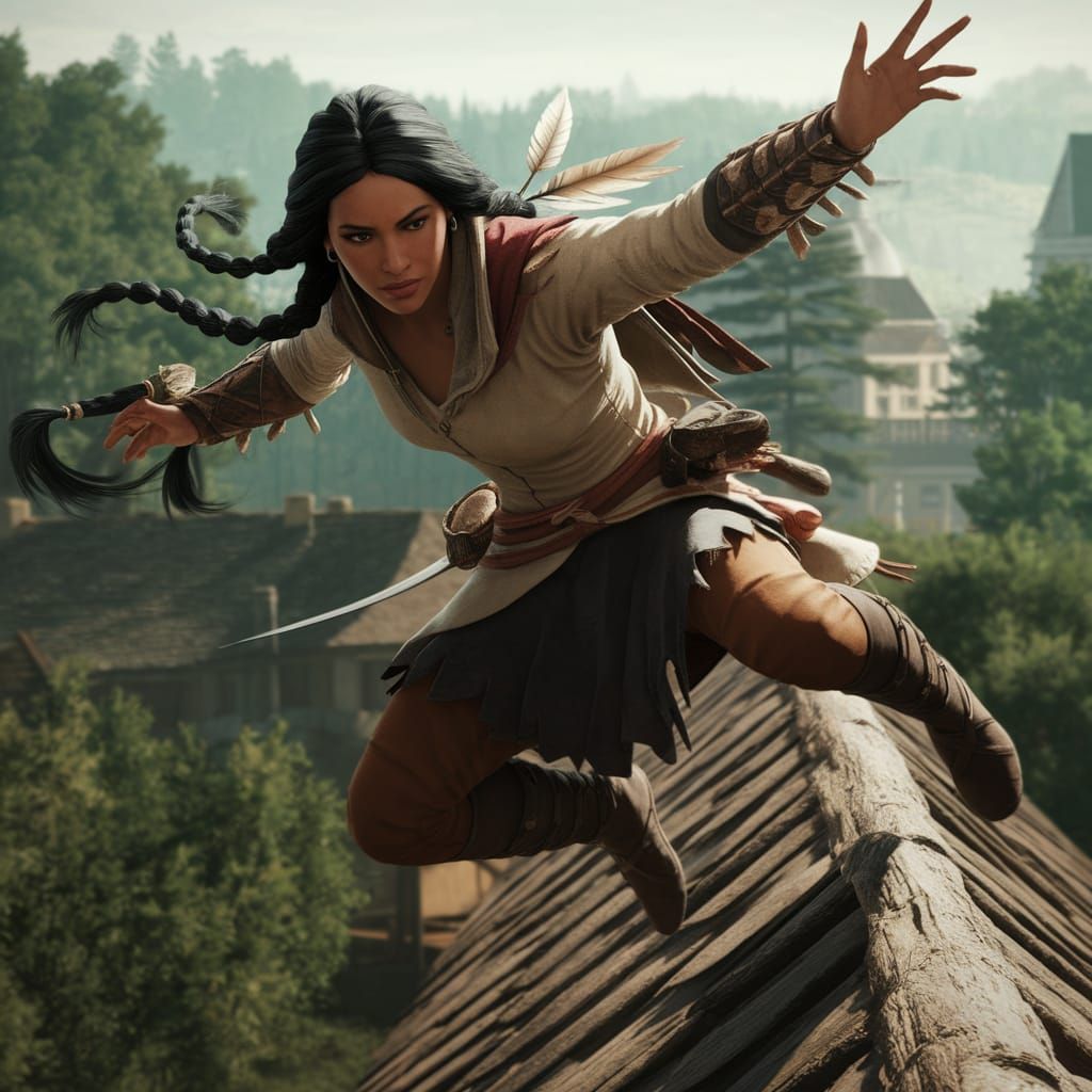 Pocahontas as Assassin in Colonial Virginia