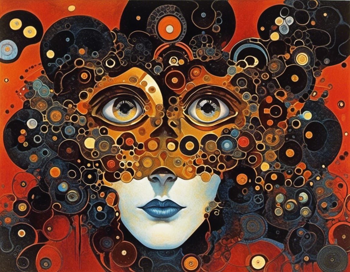 Nightmarish Expressionist Painting in Impasto Style