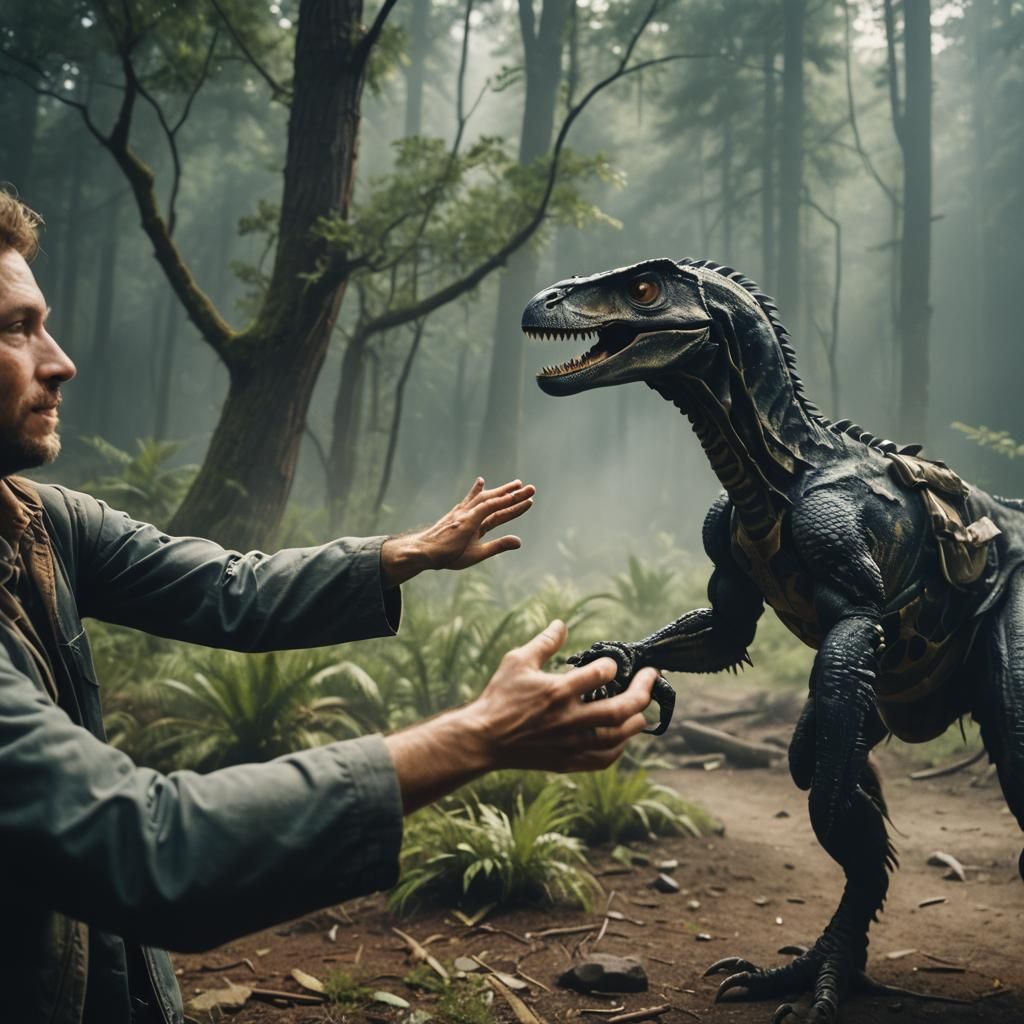 Cinematic Film Still of High Five Action