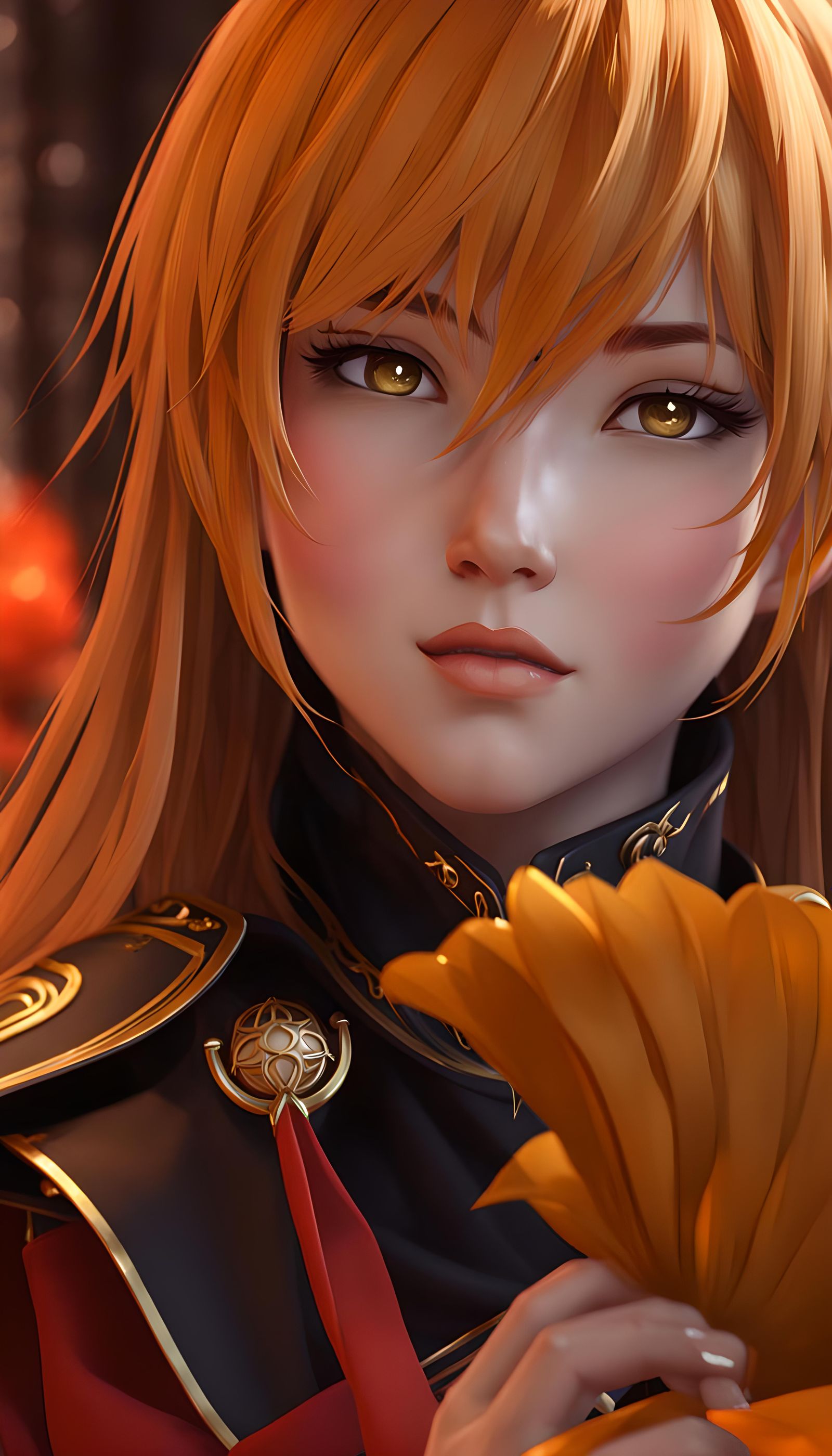 Genshin Impact Character Portrait in Exquisite Realism
