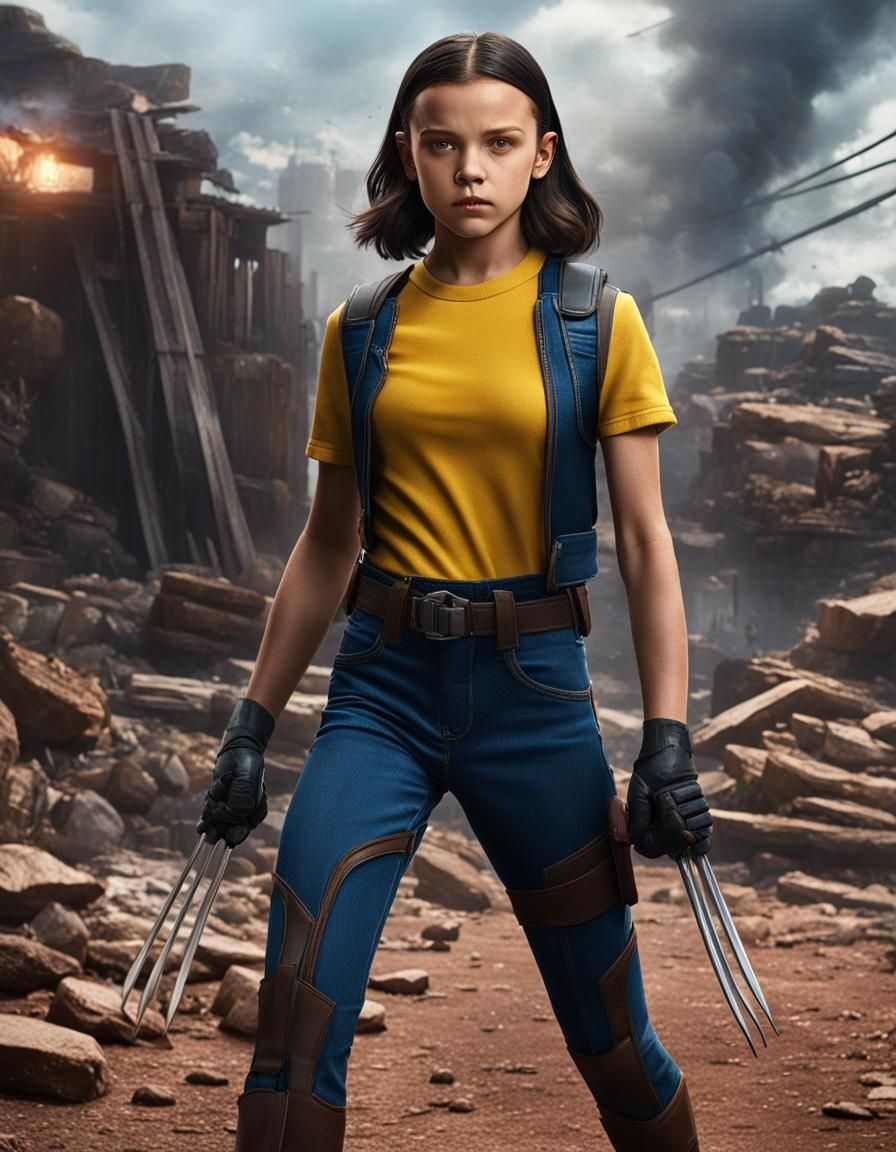 Millie Bobby Brown as Wolverine X-23: Cinematic Art