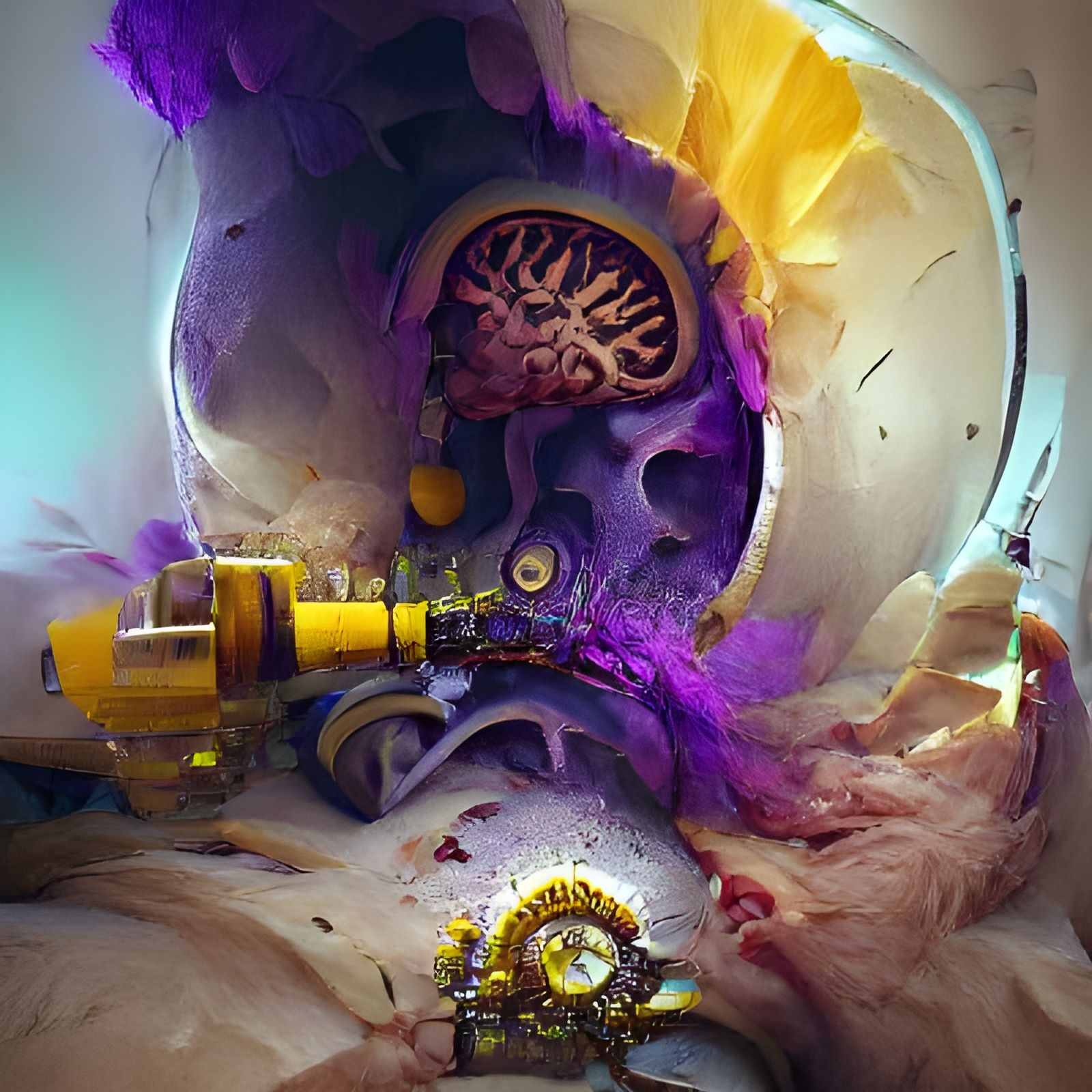 Steampunk Brain Surgery: Dark Fantasy Concept Art