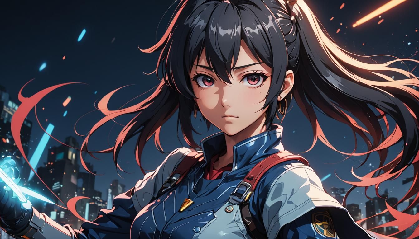 Anime Manga Scan in Studio Trigger Style