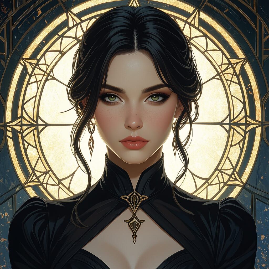 Dark Figure in Dynamic Lighting, 8K Concept Art