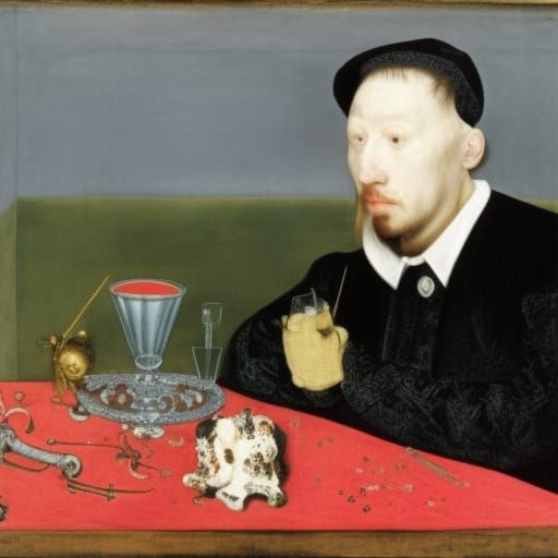 Surreal Still Life: Glass Hook and Diamonds