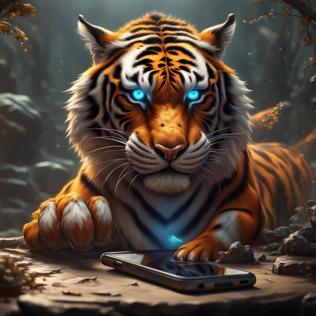 Tiger Gamer: A Fantastical Mobile Gaming Scene
