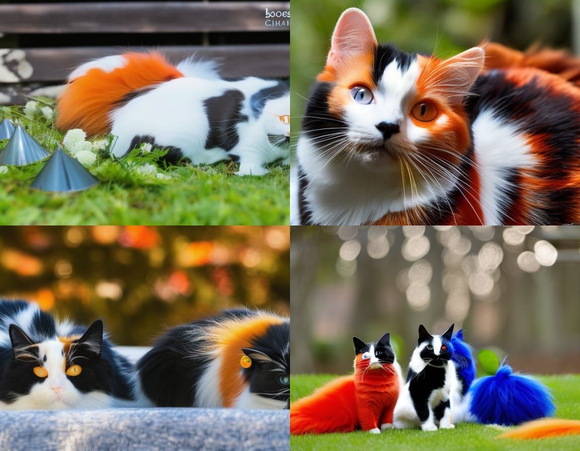 Seven Cats in Natural Lighting, Professional Photography