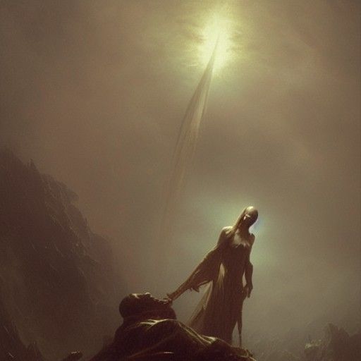 Horrific Startle Inspired by Doré and Rutkowski