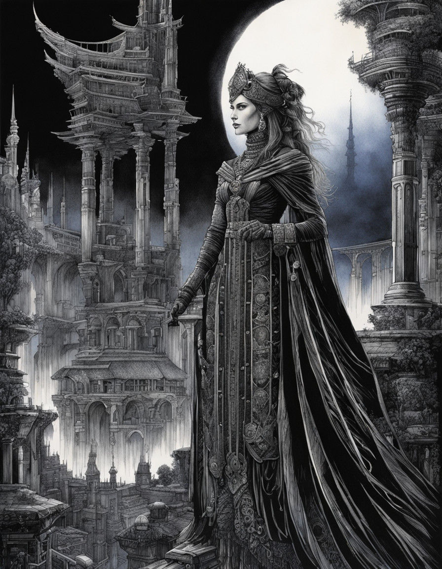 Cyberpunk Princess of Eternal Twilight