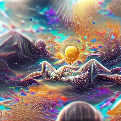 Life on the Sun: Holographic Cosmic Illustration