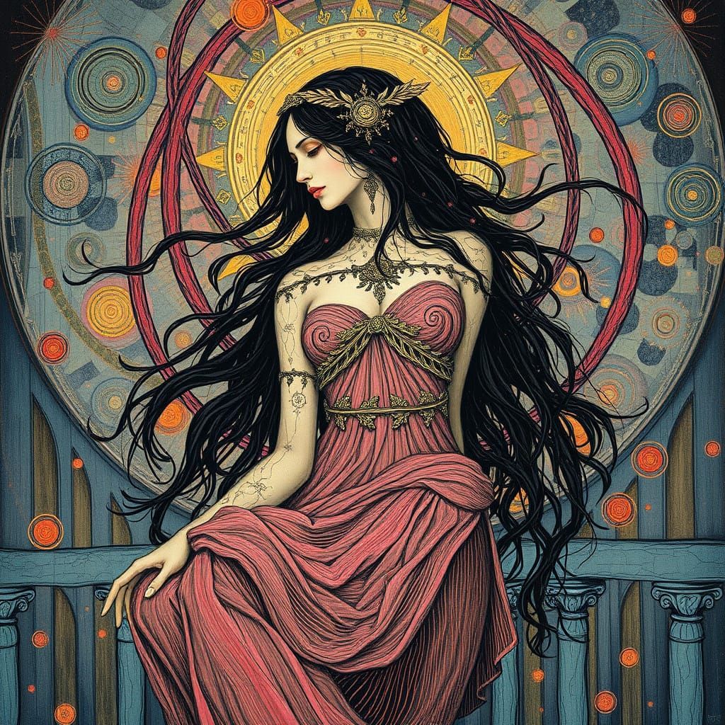 Vespa in Glitchcore Oil Painting Style